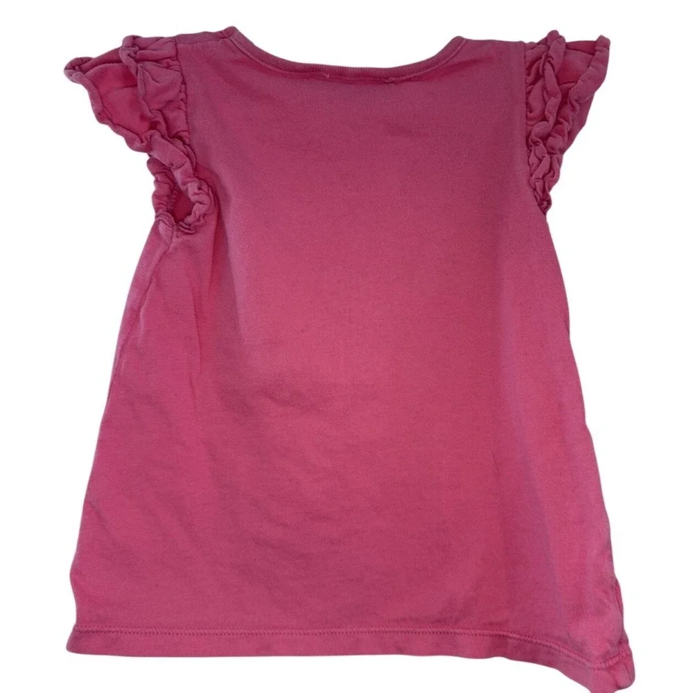 Juicy Couture Baby Girls Pink Rose‎ Ruffle Sleeve Tunic Top Shirt  12-18 Months - Picture 5 of 5